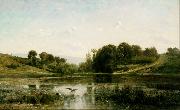Charles-Francois Daubigny Landscape at Gylieu (mk09) France oil painting reproduction